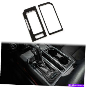 Dashboard Cover F-150��ABS�J�[�{���t�@�C�o�[�M�A�V�t�g�p�l��2015-2020�t�H�[�hF150�̃g�����J�o�[ For F-150 ABS Carbon Fiber Gear Shift Panel Trim Cover for 2015-2020 Ford F150�y���s�A���i�z