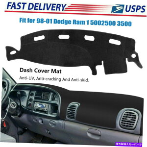 Dashboard Cover 1998�N����2001�N�̃_�b�W����1500 2500 3500�̃u���b�N�_�b�V���{�[�h�p�b�h�_�b�V���J�o�[�}�b�g Black Dashboard Pad Dash Cover Mat For 1998-2001 Dodge Ram 1500 2500 3500 NEW�y���s�A���i�z