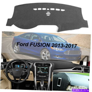 Dashboard Cover 2013-2017 Ford Fusion�̔񊊂�_�b�V���{�[�h�J�o�[�J�[�y�b�g�u���b�N�_�b�V���{�[�h�p�b�h Non-Slip Dashboard Cover Carpet Black Dashboard Pad for 2013-2017 Ford Fusion�y���s�A���i�z