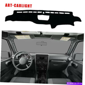 Dashboard Cover W[vO[̃_bV{[hJo[2007-2010J[_bV}bgVF[hیpbh Dashboard Cover For Jeep Wrangler 2007-2010 Car Dash Mats Shade Protective Pad