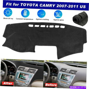 Dashboard Cover g^Ĵ߂̃A`Xbv_bV}bg_bV}bg2007-2011_bV{[hJo[pbhubN Anti-Slip Dashmat Dash Mat For Toyota Camry 2007-2011 Dashboard Cover Pad Black