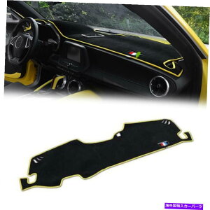 Dashboard Cover CG[GbW_bV{[h_bV}bgTveN^[Jo[Jo[pbh2016-17V{[J} Yellow Edge Dashboard Dash Mat Sun Protector Cover Pad For 2016-17 Chevy Camaro