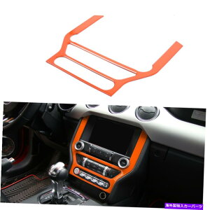 Dashboard Cover IWZ^[R\[GPSirQ[VJo[tH[h}X^O15+̃gANZT[ Orange Center Console GPS Navigation Cover Trim Accessories for Ford Mustang 15+