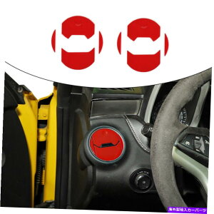 Dashboard Cover Ԃ_bV{[hTChGAxgAEgbgJo[V{[J}10-15Ci[̃g Red Dashboard Side Air Vent Outlet Cover Trim Decor For Chevy Camaro 10-15 Inner