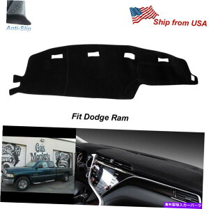 Dashboard Cover 1994�N����1996�N�̃_�b�WRAM1500 2500�g���b�N�J�[�p�[�g�J�o�[�p�b�h�u���b�N�̊���~�߃_�b�V���}�b�g Non-Slip Dash Mat for 1994-1996 Dodge Ram1500 2500 Truck Carpert Cover Pad black�y���s�A���i�z