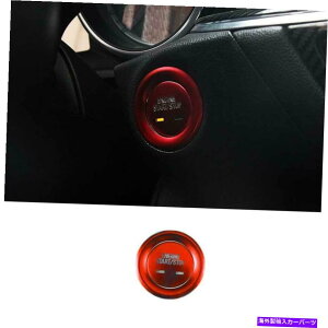 Dashboard Cover �V�{���[�}���u2016-2021���b�h�A���~�j�E�������N���b�N�X�^�[�g�A�b�v�t���[���J�o�[�g�����p For Chevrolet Malibu 2016-2021 Red Aluminum One-Click Startup Frame Cover Trim�y���s�A���i�z