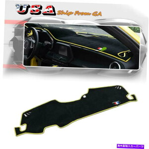 Dashboard Cover _bV{[h_bV}bgTveN^[Jo[pbh2016-17V{[J}̃CG[ Dashboard Dash Mat Sun Protector Cover Pad w/Yellow Rim For 2016-17 Chevy Camaro
