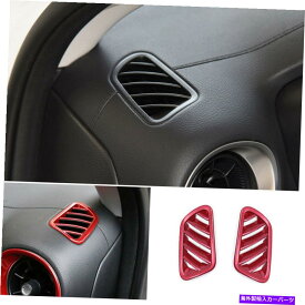 Dashboard Cover グロスレッドダッシュボードアッパーエアアウトレットベントカバーKIAフォルテK3 2019-2022のトリム Gloss Red Dashboard Upper Air Outlet Vent Cover Trim For Kia Forte K3 2019-2022
