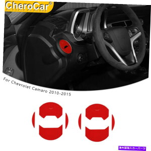 Dashboard Cover Ԃ_bV{[hTChACGAAEgbgxggJo[VFr[J}10-15p̃XebJ[ Red Dashboard Side AC Air Outlet Vent Trim Cover Sticker For Chevy Camaro 10-15