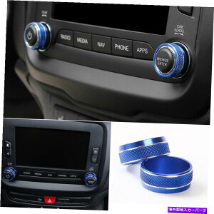 Dashboard Cover �W�[�v���l�Q�[�h�p15-2017�A���~�j�E���u���[�R���\�[���{�����[���X�C�b�`�{�^�������O�J�o�[ For Jeep Renegade 15-2017 Aluminum Blue Console Volume Switch Button Ring Cover�y���s�A���i�z