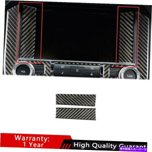 Dashboard Cover �t�H�[�h�}�X�^���O2015-21���A���J�[�{���t�@�C�o�[�Z���g�����R���\�[���i�r�Q�[�V�����t���[���g���� For Ford Mustang 2015-21 Real Carbon Fiber Central Console Navigation Frame Trim�y���s�A��