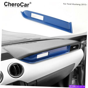 Dashboard Cover R\[_bV{[hRpCbgXgbvtH[h}X^Ô߂̑g2015-2021u[ Console Dashboard Co-Pilot Strip Decorative Trim For Ford Mustang 2015-2021 Blue