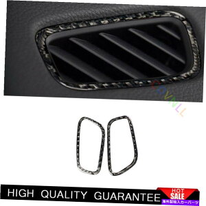 Dashboard Cover �|���V�F�E�}�J���p15-2021�J�[�{���t�@�C�o�[�r�[�o�[�_�b�V���{�[�hL��R�G�A�A�E�g���b�g�x���g�g���� For Porsche Macan 15-2021 Carbon Fiber Vinyl Dashboard L&R Air Outlet Vent Trim�y���s�A���i