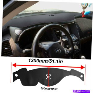 Dashboard Cover �C���t�B�j�e�BFX35 FX45 FX50 09-13�̃u���b�N���U�[�_�b�V���{�[�h�}�b�g�_�b�V���}�b�g�_�b�V���J�o�[ Black Leather Dashboard Mat Dashmat Dash Cover For Infiniti FX35 FX45 FX50 09-13�y���s�A���i�z