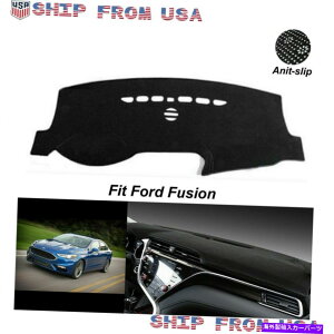 Dashboard Cover �J�[�_�b�V���{�[�h�_�b�V���}�b�g�m���X���b�v�T���J�o�[�p�b�h�u���b�N�t�H�[�h�t���[�W����2013-2019 Car Dashboard Dash Mat Non-Slip Sun Cover Pad Black For Ford Fusion 2013-2019�y���s�A���i�z