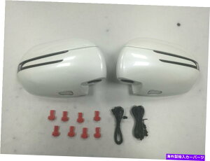 US~[ '03 -'09g^vhFJ120zCgLEDtbgvtTCh~[Jo[ Side Mirror Cover With LED & Foot Lamp For '03-'09 TOYOTA PRADO FJ120 WHITE