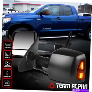 US~[ tBbg2007-2016g^ch[Power+Heat+Amber LED]]̌TCh~[ Fits 2007-2016 Toyota Tundra[POWER+HEAT+AMBER LED]Telescoping Towing Side Mirror