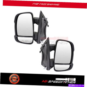 US~[ 14_bWv}X^[}jAtH[hVOi}jAubNLHRHTCh~[ LH&RH Side Mirrors For 14 DODGE RAM PROMASTER Manual Fold Signal Manual Black