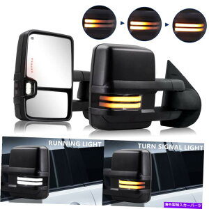 US�~���[ Tow Mirrors 2007-2014 Silverado Sierra���M�X���[�N�X�C�b�`�o�b�N�_�C�i�~�b�N�M�� Tow Mirrors 2007-2014 Silverado Sierra Heated Smoked Switchback Dynamic Signal�y���s�A���i�z
