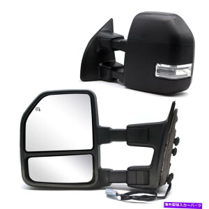 US~[ 1999N2007N̂ Towing Mirrors For 1999-2007 Ford F250 Super Duty Power Heated LED Signal LH RH