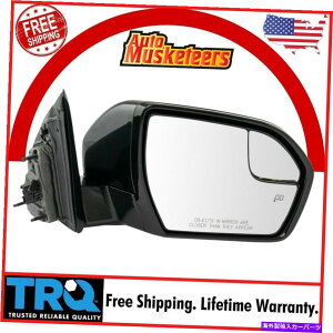 US~[ TRQ~[RHTChp[GNXyfBV̂߂̃^[VOi`FbJ[dグ TRQ Mirror RH Side Power Heated Turn Signal Checkered Finish for Expedition