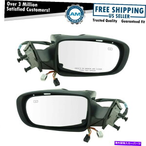 US~[ GNXeAp[M}jA܂肽~[ubNPTM lH RHyA[dV Exterior Power Heated Manual Folding Mirror Black PTM LH RH Pair for Charger New