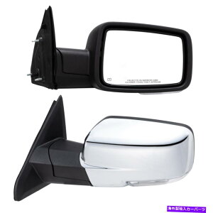 US�~���[ ���ƉE���̃~���[Chrome Power���MLED�M��+ RAM 1500�̃Z���T�[ Left & Right Side Mirrors Chrome Power Heated LED Signal+ Sensor For Ram 1500