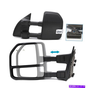 US~[ 2008-2016̂ Towing Mirrors For 2008-2016 Ford F-250-F-550 Super Duty Power Heated LED Signal