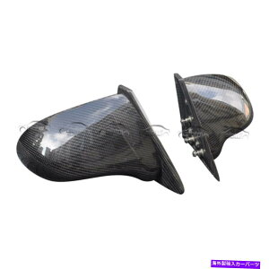 US~[ z_CRXp1988-1991J[{t@Co[SX^CAr[TCh~[gJo[ For Honda CRX 1988-1991 Carbon Fiber S Style Rear View Side Mirror Trim Cover