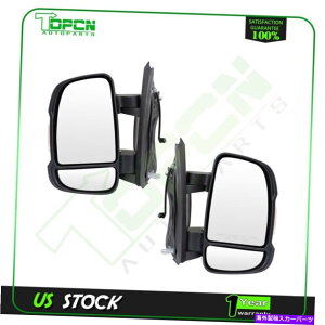 US~[ 2014Ñ_bWv}X^[}jA~[TChVOiubNiEj For 2014 DODGE RAM PROMASTER Manual Mirrors Side Signal Black (Left&Right)Side