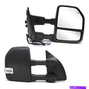 US�~���[ 99-07 Ford F250 F350 F450 F550 Super Duty Towing Mirrors Power Heated Signal For 99-07 Ford F250 F350 F450 F550 Super Duty Towing Mirrors Power Heated Signal�y���s�A���i�z