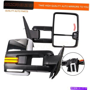 US�~���[ Chrome Power Heated Dynamic LED Signals 2007-2014 Chevy GMC��Tow Mirrors Chrome Power Heated Dynamic LED Signals Tow Mirrors For 2007-2014 Chevy GMC�y���s�A���i�z