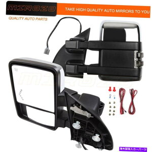 US�~���[ 1999�N����2007�N�̃g�E�~���[Ford F250 Chrome Power���M�N���A�����X��󃉃C�g Tow Mirrors For 1999-2007 Ford F250 Chrome Power Heated Clearance Arrow Light�y���s�A���i�z