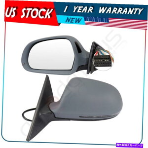 US~[ vC~OꂽLH+RHTChp[~[08AEfBA5S5 2DTChM̎蓮Ő܂肽 Primed LH+RH Side Power Mirrors Manually Fold For 08 AUDI A5&S5 2D Side Signal