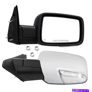 US�~���[ Chrome Power���M�~���[+TEMP�Z���T�[+2009-2012 Dodge RAM 1500��LED�M�� Chrome Power Heated Mirrors+Temp Sensor+LED Signal For 2009-2012 Dodge Ram 1500