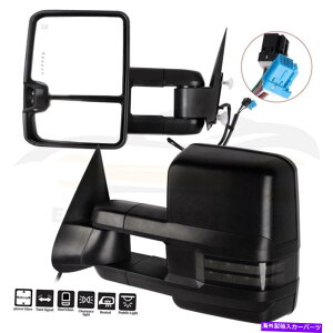 US�~���[ Chevy GMC 2003-07�y�A�p���[���M�M�����C�g�T�C�h�r���[�~���[��RH For Chevy GMC 2003-07 Pair Power Heated Signal Light Side View Mirrors Left RH