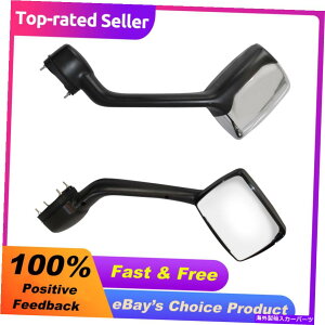 US�~���[ Kenworth T680 Peterbilt 579 LH RH�y�A�N�����t�[�h�~���[w/���t���L�b�g For Kenworth T680 Peterbilt 579 LH RH Pair Chrome Hood Mirrors W/Mounting Kit