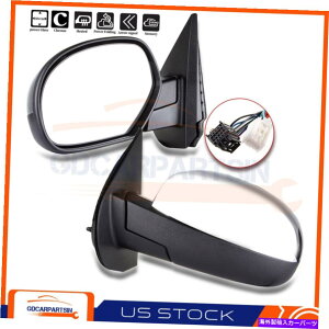 US~[ 2007-2013̃NV{[GMCp[tH[hMMCgyA~[ Chrome For 2007-2013 Chevy GMC Power Fold Heated Arrow Signal Light Pair Mirrors