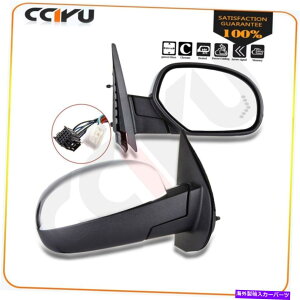 US~[ Chevrolet GMC̏ꍇAChromep[tH[hCgLH+RH~[MĂ܂ For Chevrolet GMC Chrome Power-Fold Memory Puddle Light LH+RH Mirrors Heated