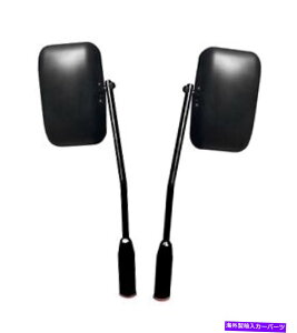 US�~���[ �W�[�v�����O���[JL 2018-19 Steinjager�p�u���b�N�v���~�A���h�A�q���W�~���[�L�b�g Black Premium Door Hinge Mirror Kit For Jeep Wrangler JL 2018-19 Steinjager