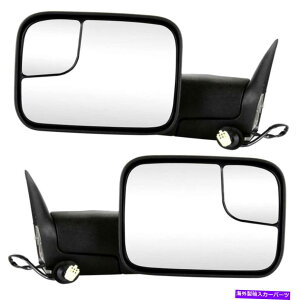 US~[ 1998-2001 RAM 1500 1998-2002 RAM 2500 3500p[MTCh~[yA For 1998-2001 Ram 1500 1998-2002 Ram 2500 3500 Power Heated Tow Side Mirror Pair