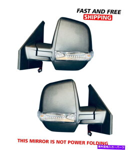 US~[ oq̃Kltv}X^[VeB}jA~[EyA2015-2019 Ram ProMaster City Manual Mirror With Twins Glasses Left Right Pair 2015-2019