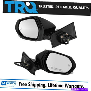 US�~���[ TRQ�~���[�p���[���M�}�j���A���t�H�[���h�u���C���h�X�|�b�g�y�C���g�v���E�X�̃y�A�ɍ��킹�� TRQ Mirror Power Heated Manual Fold Blind Spot Paint to Match Pair for Prius New�y���s�A���i�z