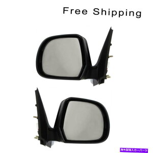 US~[ 2}jA܂肽݂̂Ȃ2̃}jA܂肽݋LHRHTChZbg͓YɓK܂ LH & RH Side Set Of 2 Manual Folding Non-Heated Mirror Fits Nissan Versa