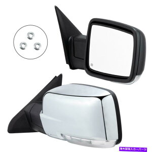 US~[ LHRH SIDITS 2009-2018 RAM 1500 LEDMd͔MM܂݋ LH&RH Side Fits 2009-2018 Ram 1500 LED Signal Power Heat Chrome Fold Mirror