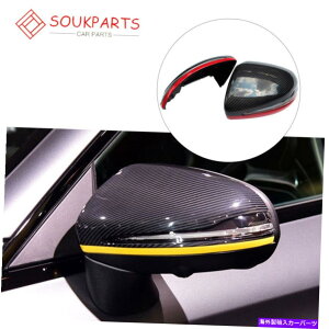 US~[ Benz W205 W253 2016-2020 Red/Yellow̃J[{t@Co[obN~[Jo[Lbv Carbon Fiber Rearview Mirror Cover Cap For Benz W205 W253 2016-2020 Red/Yellow