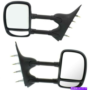 US~[ }jAg[CO~[2002 E150 E250 van Manual܂肽ݐ܂肽݂2 Rh lh̃Zbg Manual Towing Mirrors Set of 2 RH LH For 2002 E150 E250 Van Manual Folding Black
