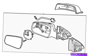 US�~���[ �{����GM����ȃT�C�h�h�A�~���[�n�E�W���O22860545 Genuine GM Passenger Side Door Mirror Housing 22860545�y���s�A���i�z