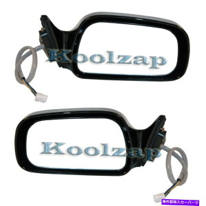 US~[ 99-03̃\㕔r[hA~[p[MĂȂ܂肽݃ubNZbgyA For 99-03 Solara Rear View Door Mirror Power Heated Non-Folding Black SET PAIR