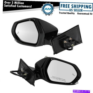 US�~���[ �~���[�p���[���M�}�j���A���t�H�[���h�u���C���h�X�|�b�g�y�C���g Mirror Power Heated Manual Fold Blind Spot Paint to Match Pair for Prius New�y���s�A���i�z